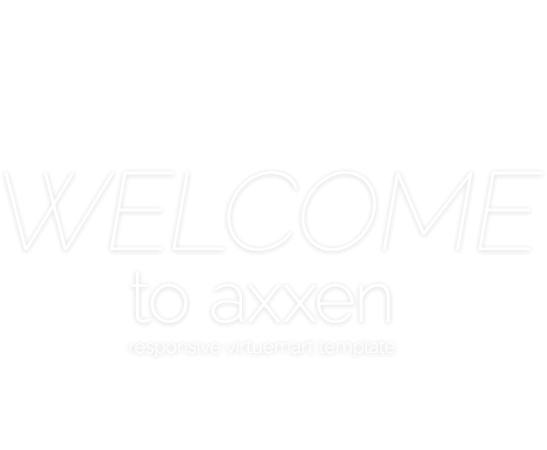 Welcome to axxen - responsive virtuemart template